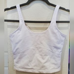 Aritzia TnAction Cropped Bra Tank Top Size XS White